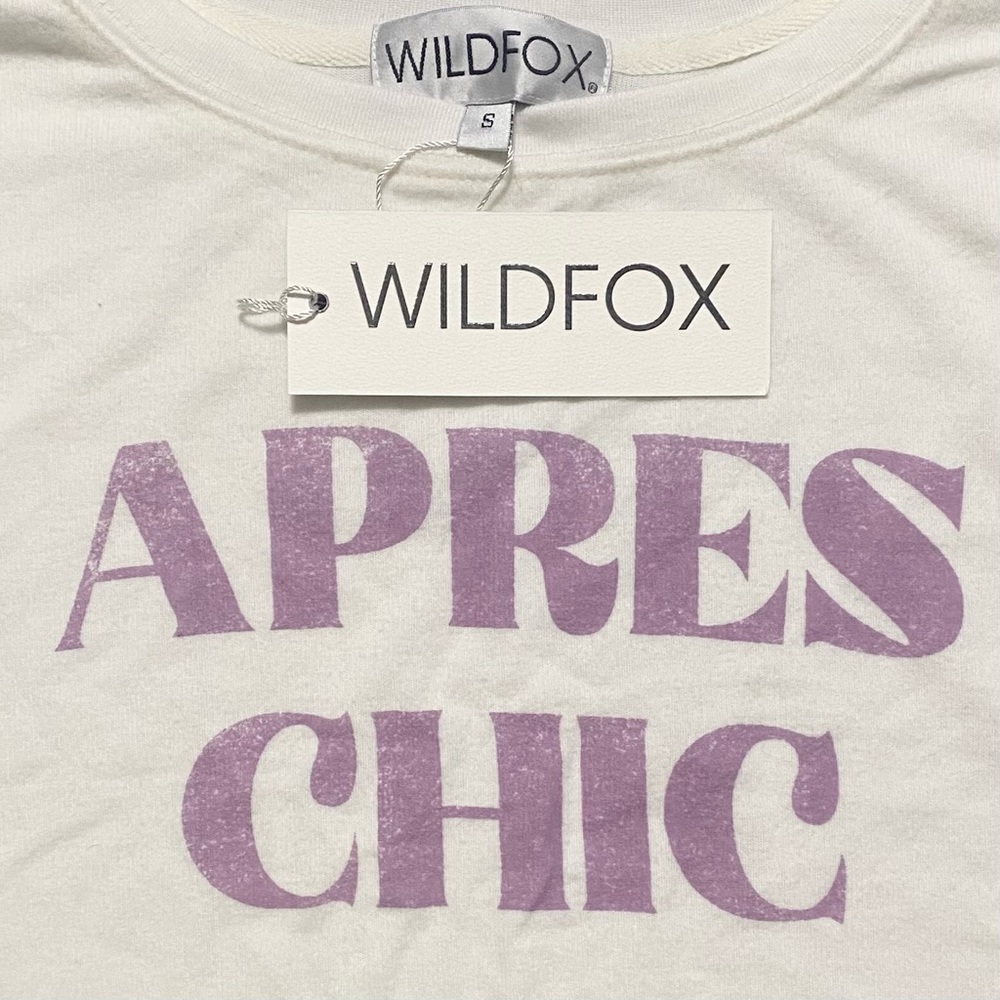 Wildfox Apres Chic Baggy Beach Jumper in Vanilla NWT - Picture 2 of 2